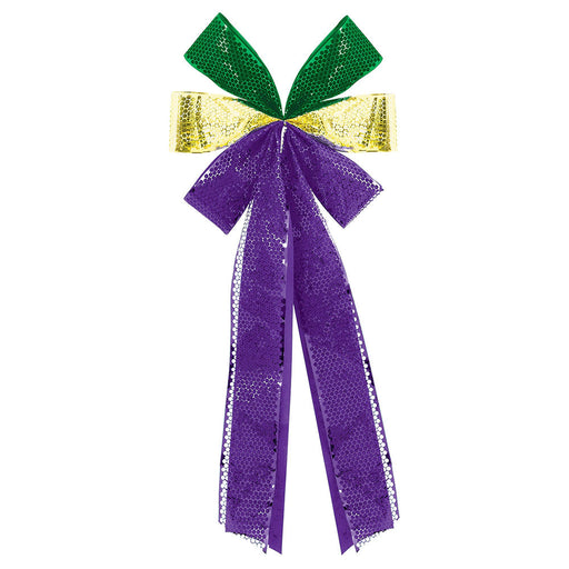 Mardi Gras Deluxe Bow 28"