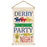 Derby Day Large Hanging Sign