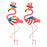 Patriotic Flamingo Yard Stake 35"