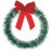 Frosted Pine Wreath 16"