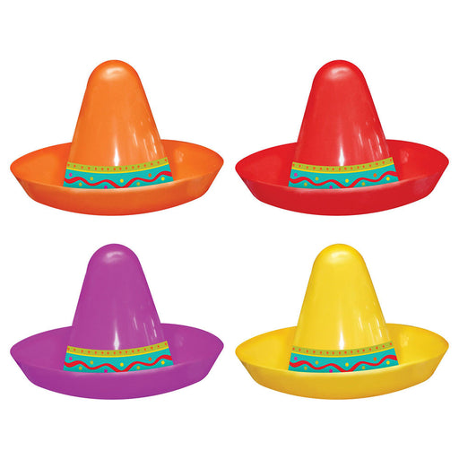 Mini Sombrero Assortment 2 1/2" (8 PACK)