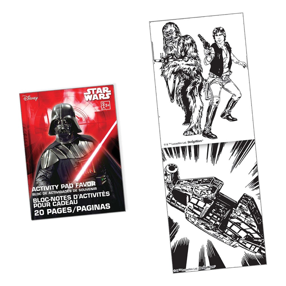 Mini Activity Pad Favor Star Wars 3.5" (48 PACK)