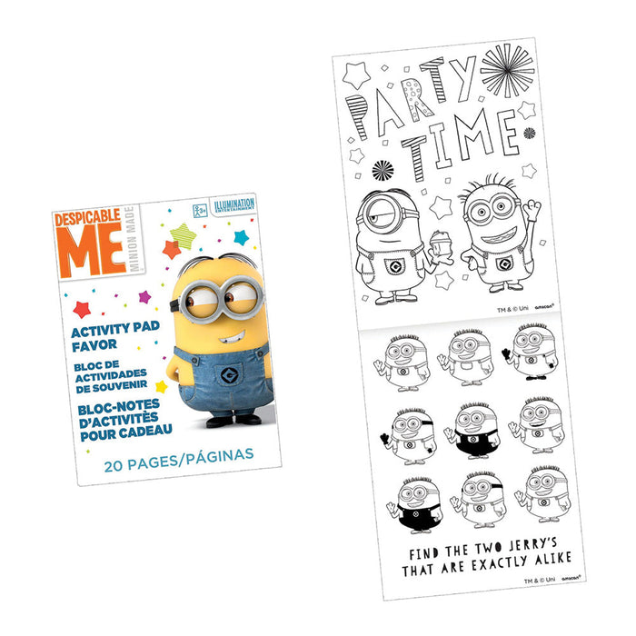 Mini Activity Pad Favor Despicable Me 3.5" (48 PACK)