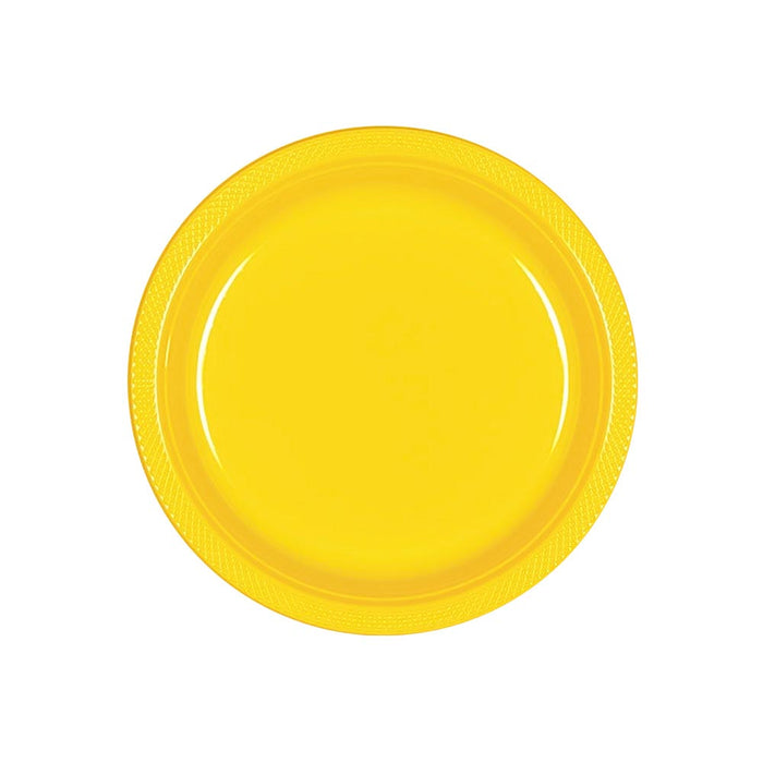 Plastic Plates 7" Yellow (20 PACK)