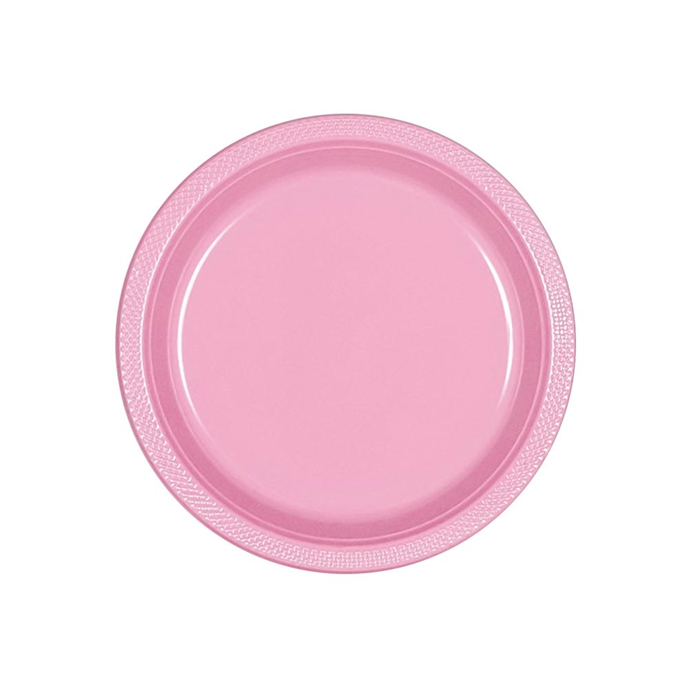 Plastic Plates 7" Pink (20 PACK)