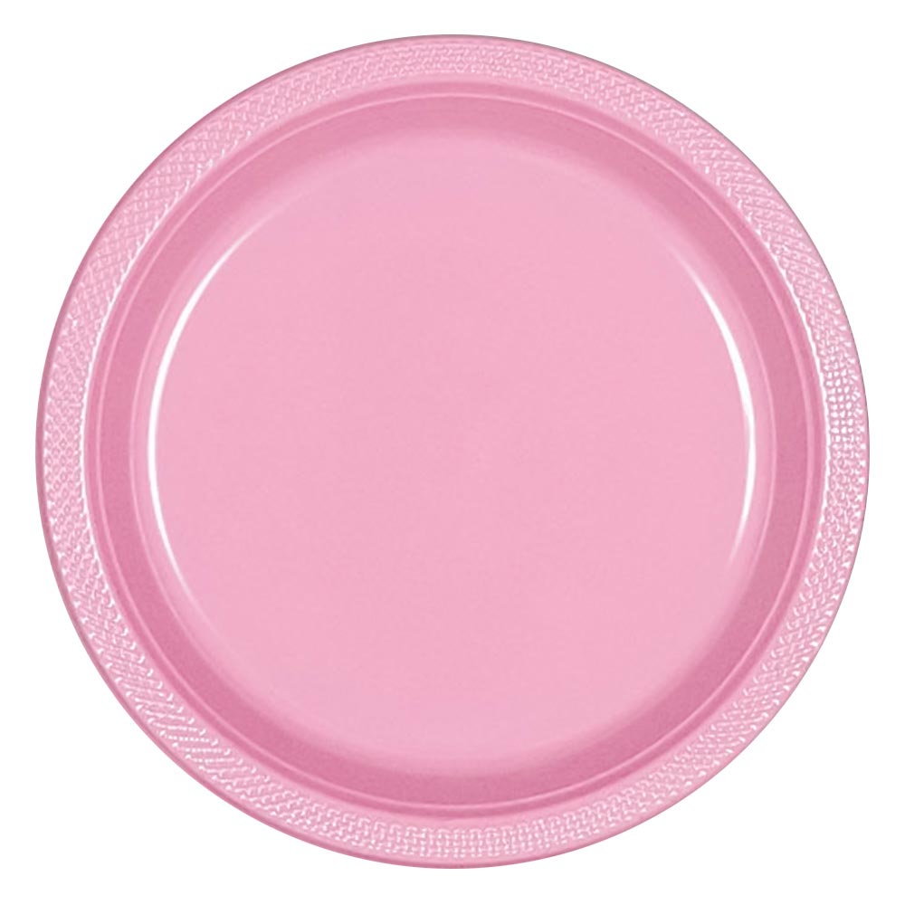 Plastic Plates 10-1/4" Pink (20 PACK)