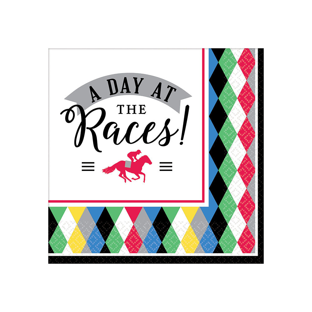 Derby Day Beverage Napkins (16 PACK)