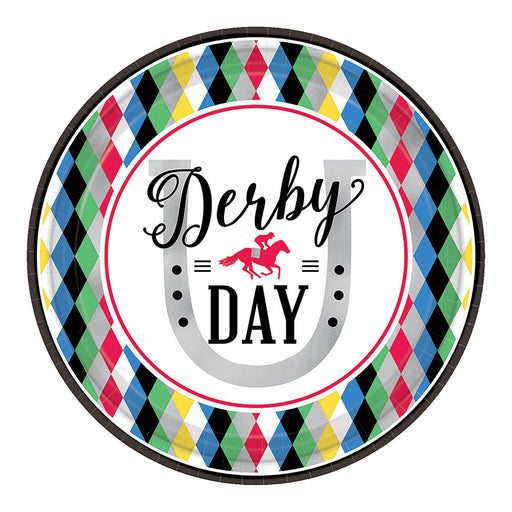 Derby Day Round Plates 9" (8 PACK)