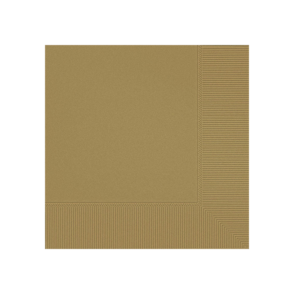 Beverage Napkins Gold (40 PACK)