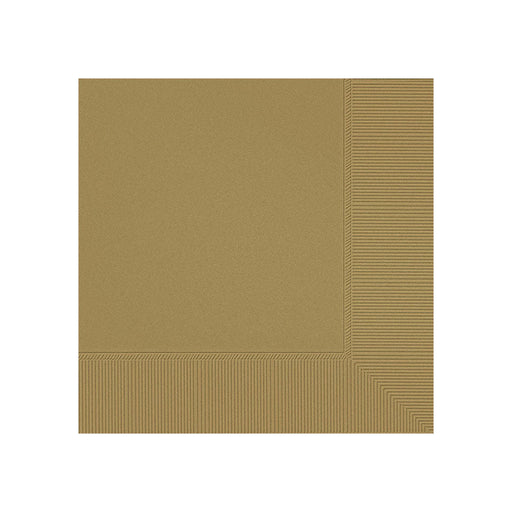 Beverage Napkins Gold (40 PACK)