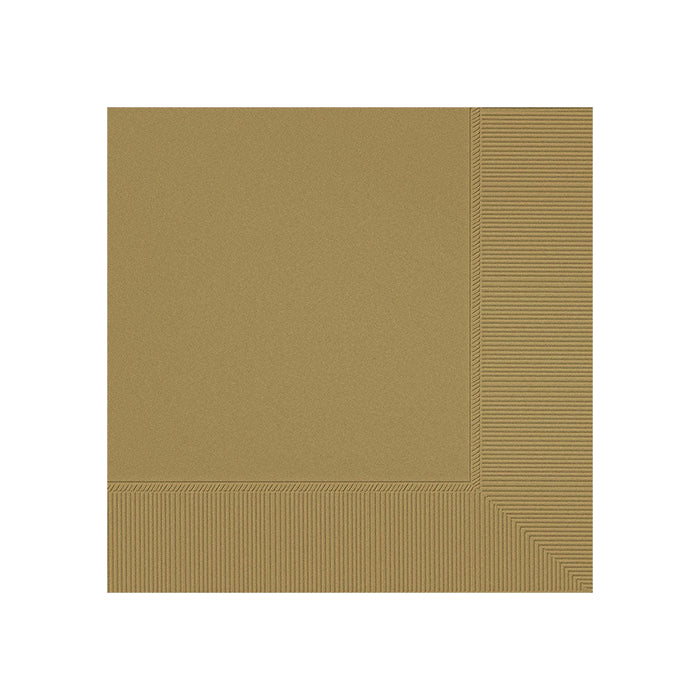 Beverage Napkins Gold (40 PACK)