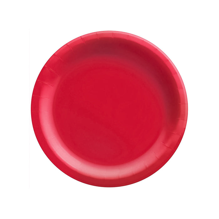 Round Paper Plates Red 6.75" (20 PACK)