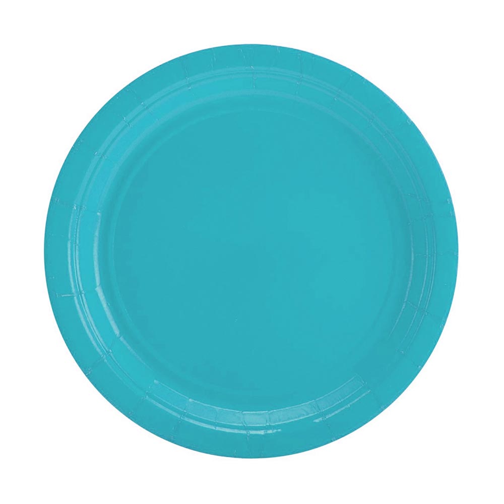 Paper Plates 9" Caribbean Blue (20 PACK)