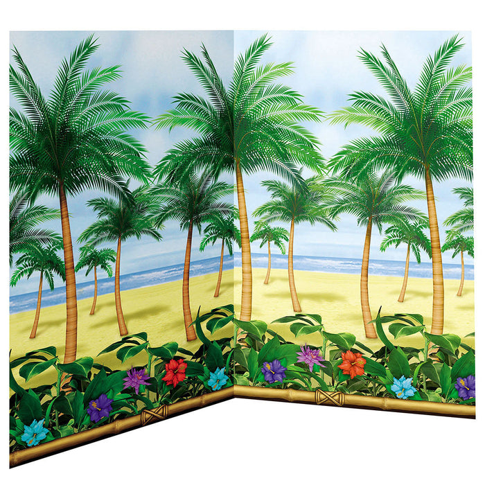 Palm Tree Scene Setters Room Roll 48" x 40'