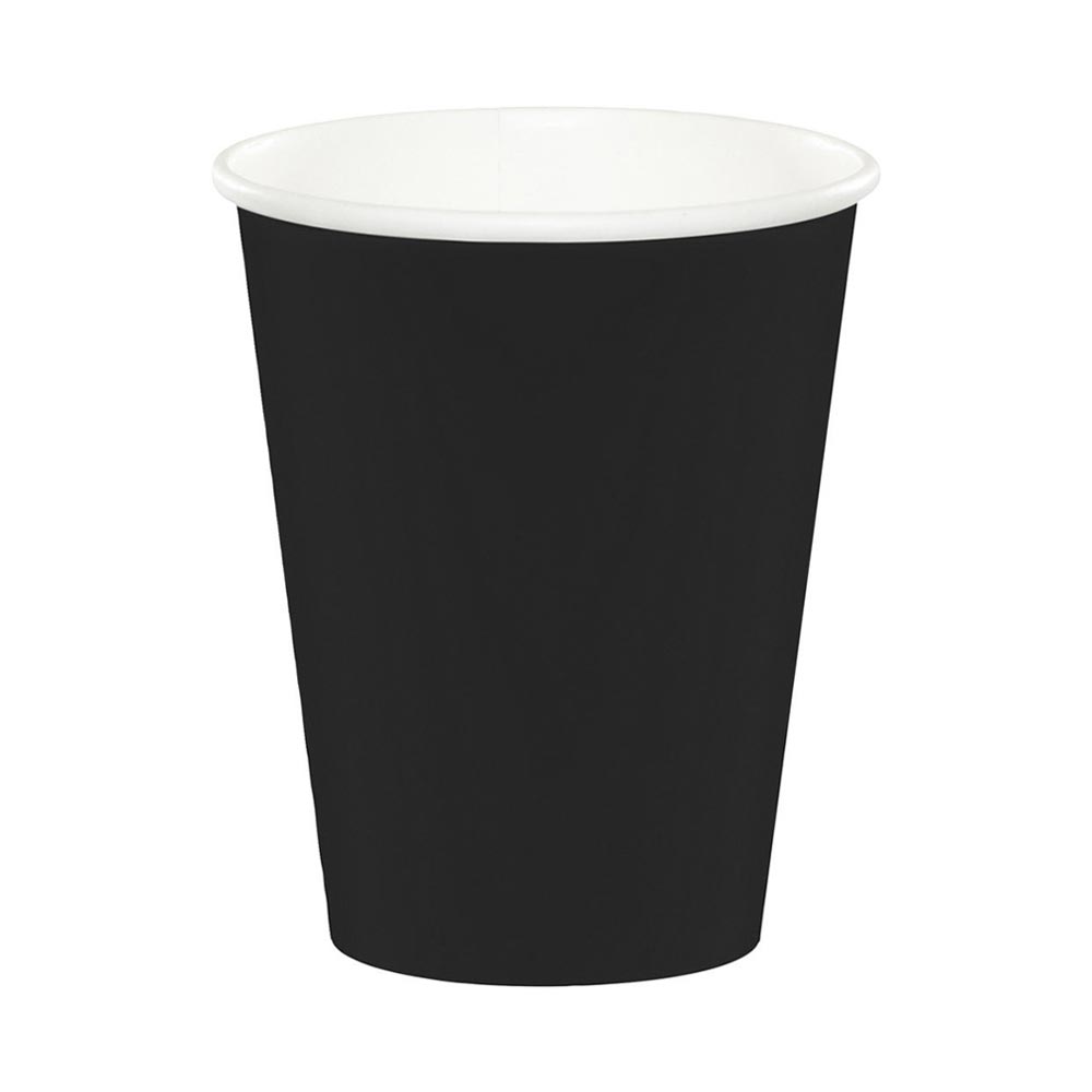 Paper Cups 9 oz Black (20 PACK)