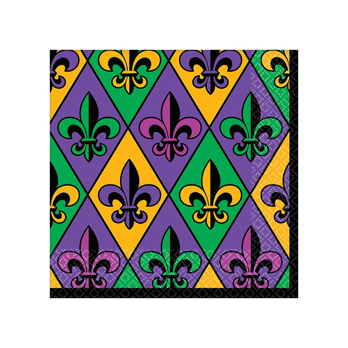 Fleur-De-Lis Beverage Napkins (36 PACK)