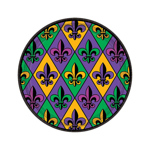 Fleur-De-Lis Plates 7" (18 PACK)