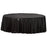 Round Plastic Table Cover 84" Black