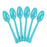 Plastic Spoons - Caribbean Blue (20 PACK)