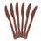 Plastic Knives - Brown (20 PACK)