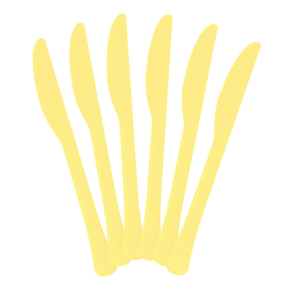 Plastic Knives - Light Yellow (20 PACK)