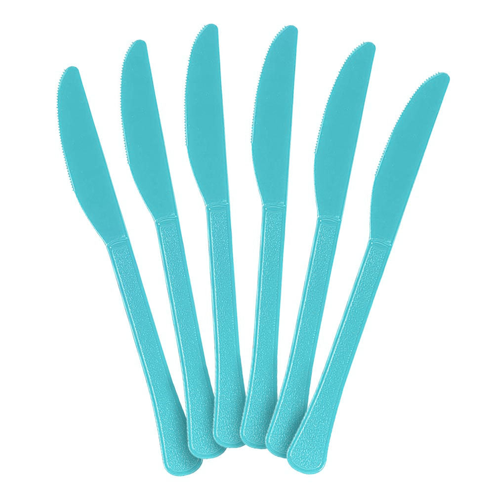 Plastic Knives - Caribbean Blue (20 PACK)