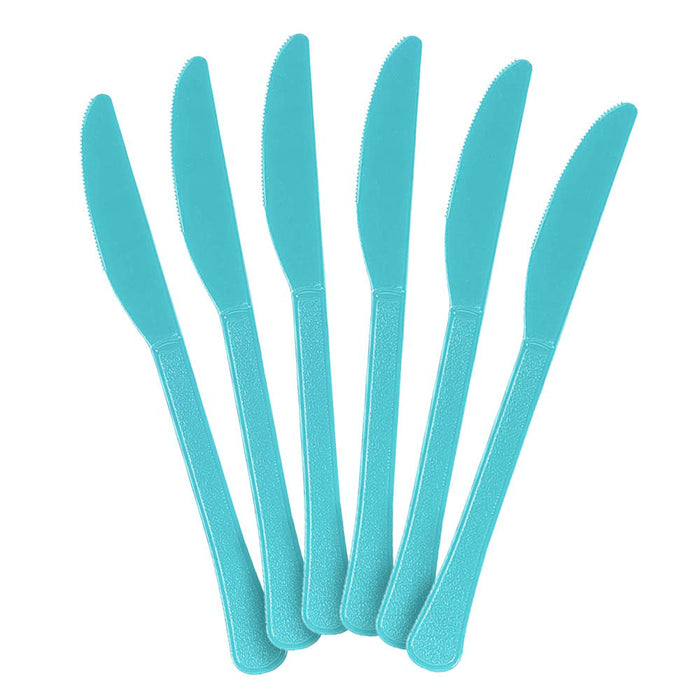 Plastic Knives - Caribbean Blue (20 PACK)