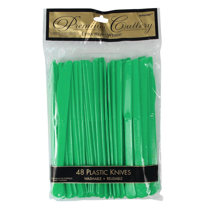 Plastic Knives - Green (48 PACK)