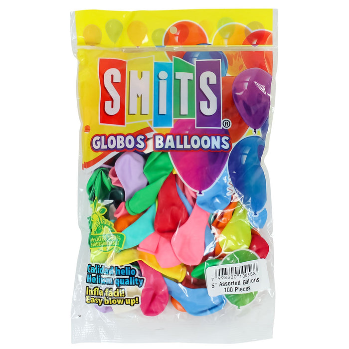 Water And Dart Balloons 5" Assorted (100 PACK)