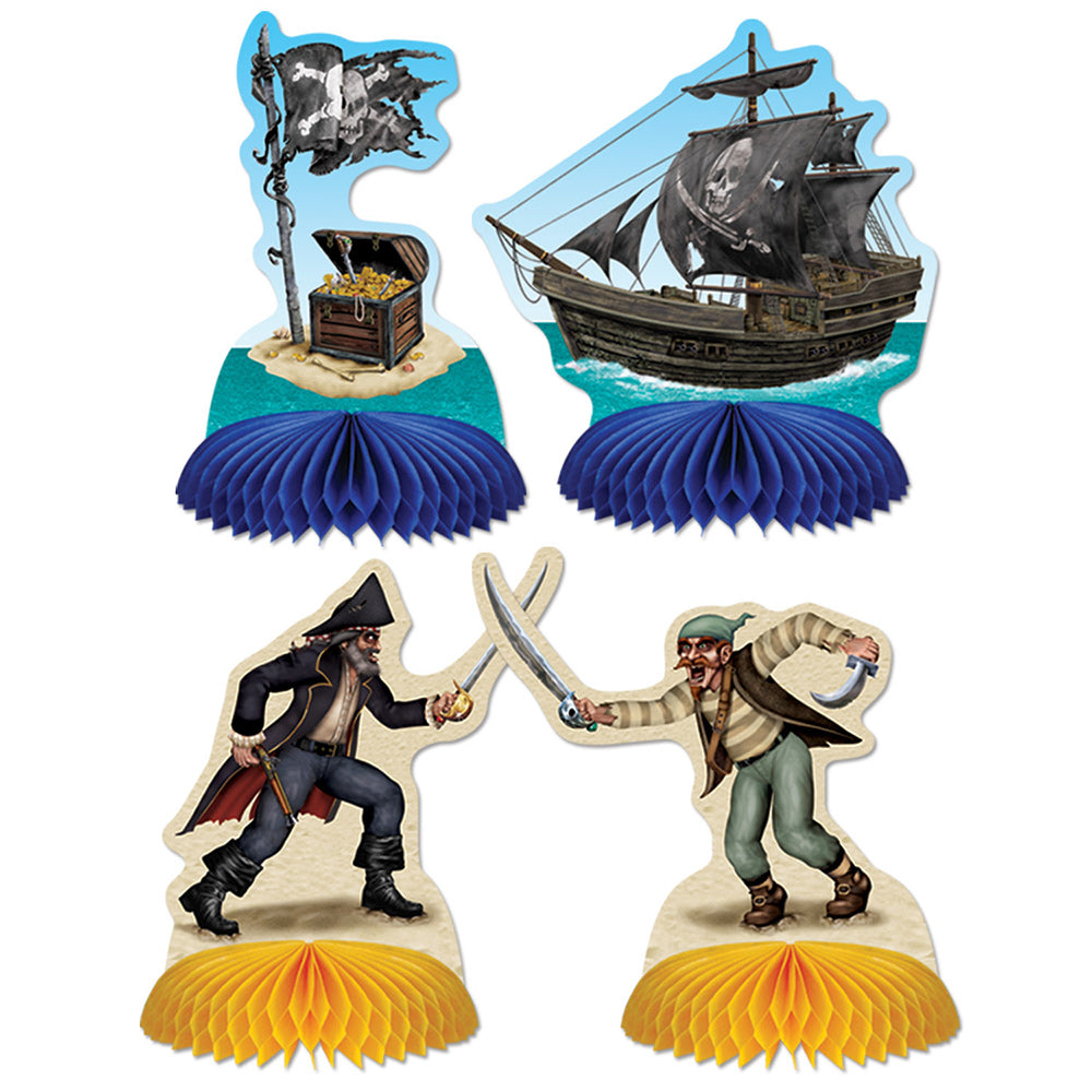 Pirate Mini Centerpieces 5-1/2" (4 PACK)