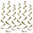 Swirl Decorations - Gold 24"-36" (6 PACK)