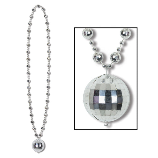 Disco Ball Necklace 36"