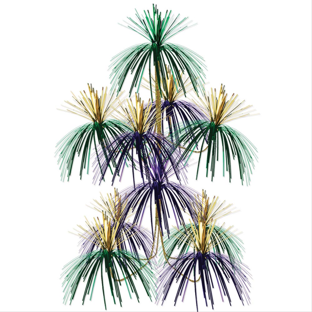 Chandelier Mardi Gras Fireworks 24"