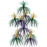 Chandelier Mardi Gras Fireworks 24"