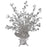 Gleam 'N Burst Centerpiece Silver 15"