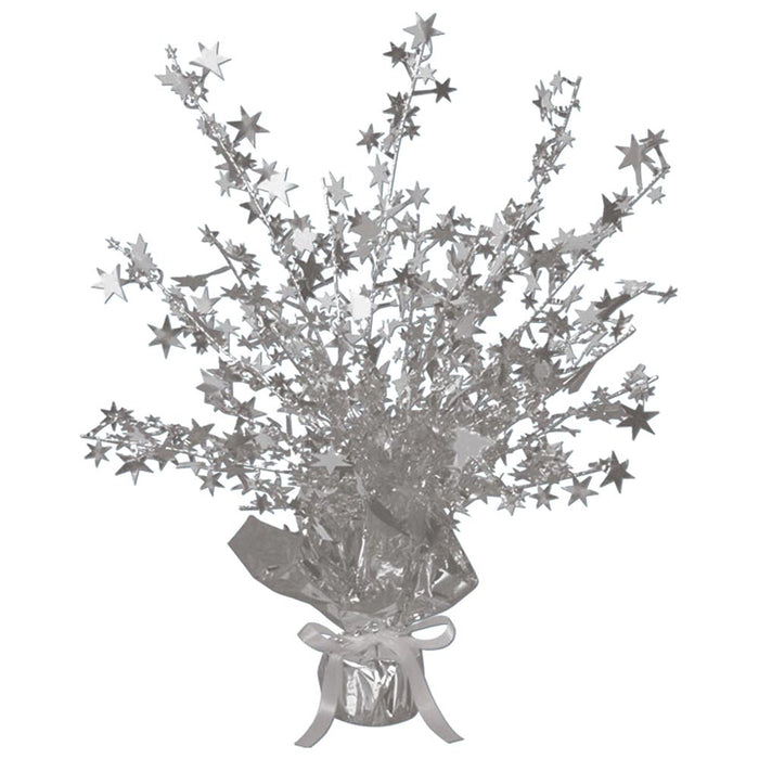 Gleam 'N Burst Centerpiece Silver 15"