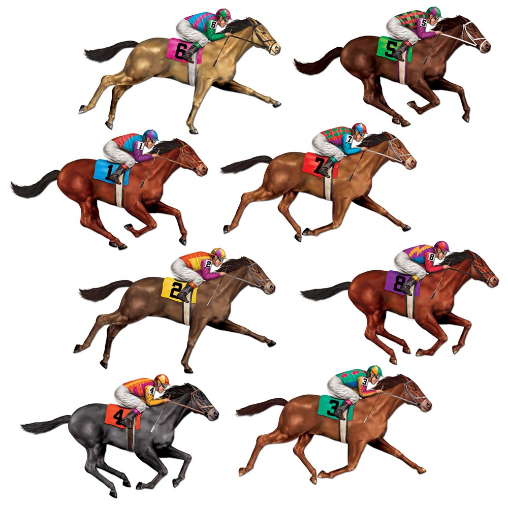 Scene Setter Add Ons - Race Horses (8 PACK)