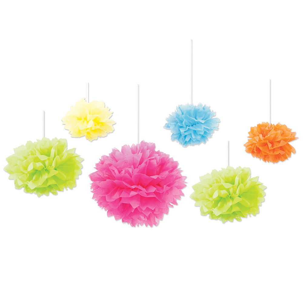 Tissue Fluff Balls 9"-16" (6 PACK)