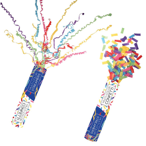 Handheld Confetti & Streamer Tubes (5 PACK)