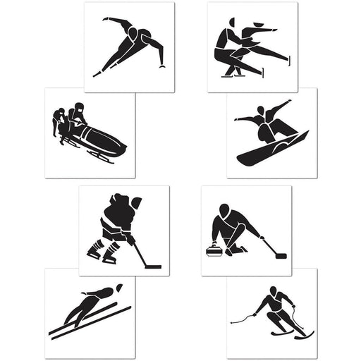 Winter Sports Cutouts 16" (4 PACK)