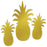 Pineapple Silhouettes 12"-18" (3 PACK)