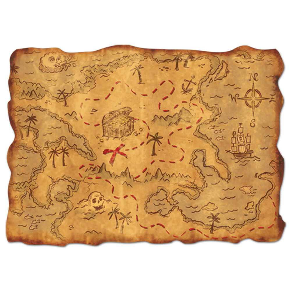 Pirate Treasure Map 12" x 18"