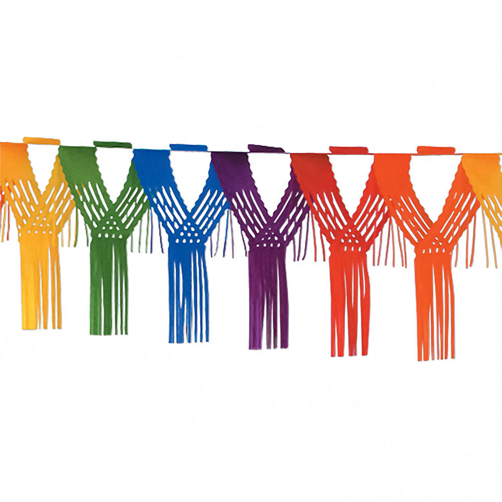 Drop Fringe Garland - Rainbow 12' x 20"