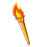 Olympic Torch Cutout 24"