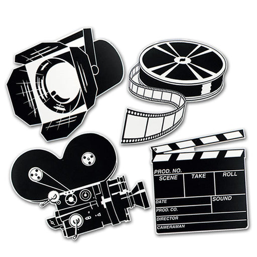 Movie Set Cutouts 16" (4 PACK)