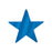 Foil Star Cutout - Blue 5"