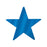 Foil Star Cutout - Blue 9"