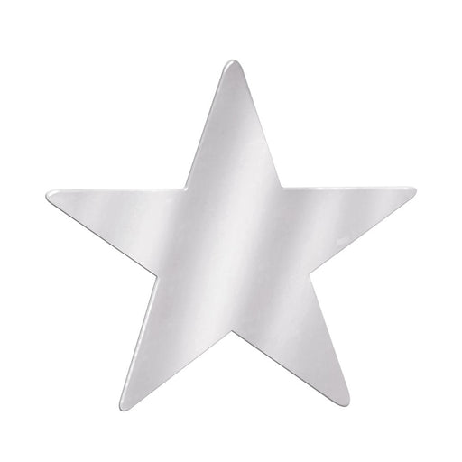 Foil Star Cutout - Silver 9"