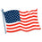 American Flag Cutout 18"