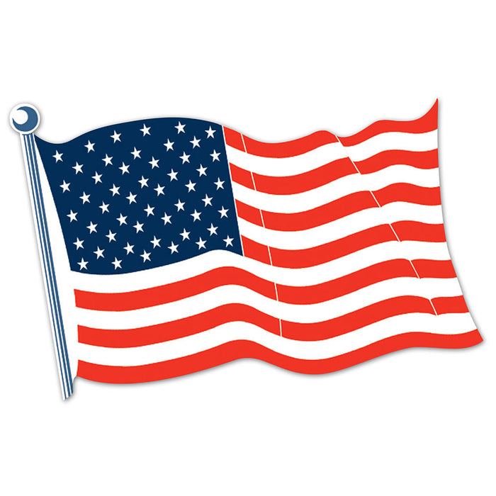 American Flag Cutout 18"